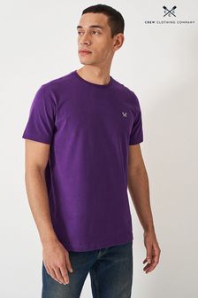 パープル - Crew Clothing Plain Cotton Classic T-shirt (B87102) | ￥4,400