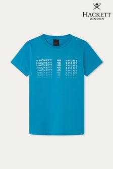 Tricou pentru băieți mai mari Hackett London Albastru (B87110) | 239 LEI