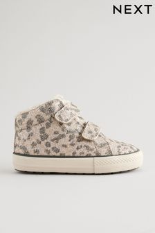 Animal Shimmer Standard Fit (F) High Top Trainers (B87173) | $38 - $41