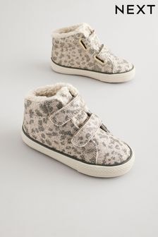 Animal Shimmer Standard Fit (F) High Top Trainers (B87173) | $38 - $41