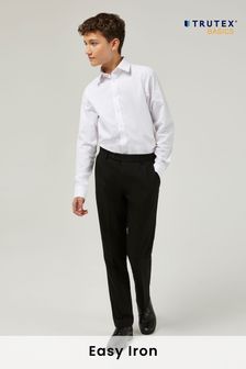 Trutex White Slim Fit Long Sleeve 3 Pack School Shirts (B87177) | 34 € - 49 €