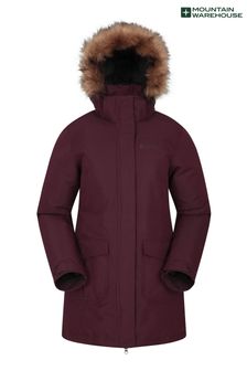 Mountain Warehouse Purple Tarka Waterproof Long Padded Jacket (B87234) | SGD 217