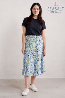 Seasalt Cornwall Blue Orchard Skirt (B87250) | CA$151