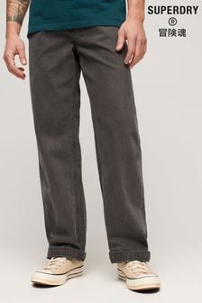 Superdry Grey 5 Pocket Work Trousers (B87359) | kr1,058