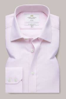 Hawes & Curtis Slim Pink  Non-Iron Pique 100% Cotton Shirt (B87423) | $111