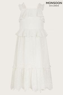 Monsoon Natural Zahara Broderie Dress (B87436) | $80 - $94
