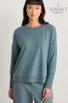 Seasalt Cornwall Blue Hunters Moon Sweatshirt (B87458) | $101