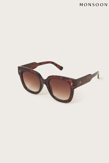 Monsoon Brown Rounded Tortoiseshell Effect Sunglasses (B87462) | HK$195