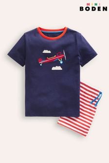 أزرق - Boden Fun Jersey Play T-shirt Set (B87526) | 159 ر.س - 185 ر.س