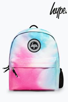 Hype. Unisex Pink Pastel Fade Script Backpack (B87532) | €37