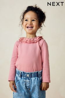 Pink Long Sleeve Collar Top (3mths-7yrs) (B87598) | €9 - €12