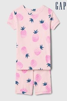 Розовый - Gap пижама из органического хлопка с шортами (6 мес. - 5 лет) (B87645) | €24