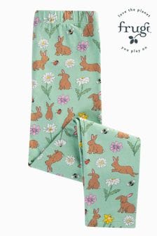 Frugi Green Easter Rabbit Print Leggings (B87738) | €21
