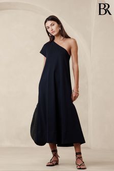 Blau - Banana Republic Odile One-shoulder Knit Dress (B87846) | 222 €