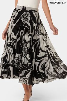 Forever New Black Aurora Pleated Skirt (B88062) | $95