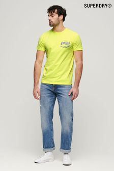 Неоново-желтыe - Неоновая футболка с логотипом Superdry Vintage (B88244) | €46