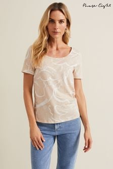 Phase Eight Natural Nia Linear Print Top (B88439) | $77