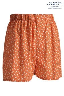Charles Tyrwhitt Orange Woven Shorts (B88718) | SGD 39