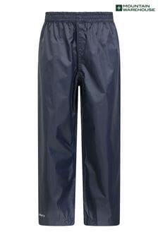 Blue - Mountain Warehouse Kids Pakka Waterproof Over Trousers (B88788) | kr420