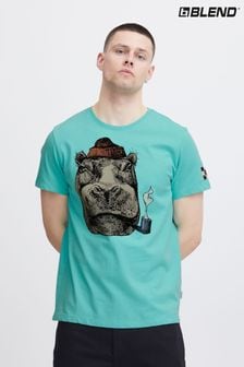 Blend Blue Printed Short Sleeve T-Shirt (B88822) | $38