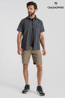 Craghoppers Grey Kiwi Short Sleeved Shirt
