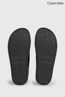 Calvin Klein Black Cupsole ADJ Slide Leather Mules (B88925) | AED666
