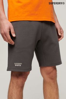 Superdry Grey Sport Tech Logo Tapered Shorts (B89108) | kr733