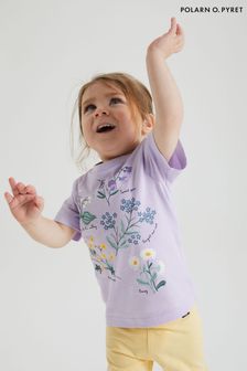 Violett - Polarn O Pyret  Organic Cotton Floral Print T-shirt (B89141) | 22 €