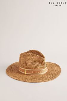 Ted Baker Natural Clairie Faux Straw Fedora Hat