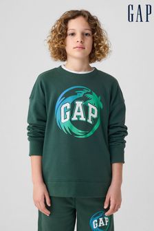 Gap Green Logo Graphic Sweatshirt (4-13yrs) (B89303) | €29