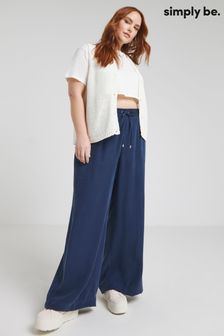Pantalon large haut de gamme à taille nouée Simply Be (B89453) | €35