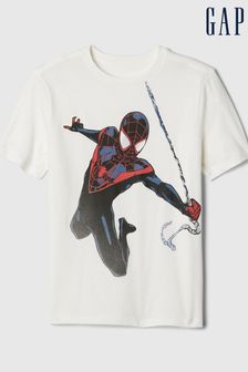 Weiß Spider-Man - Gap Marvel Superhero Graphic Short Sleeve Crew Neck T-shirt (4-13yrs) (B89555) | 22 €