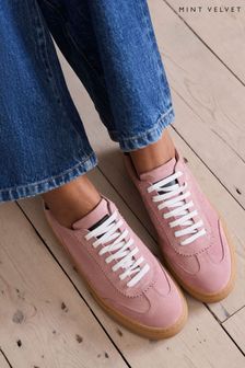 Mint Velvet Pink Suede Chunky Trainers (B89680) | $257