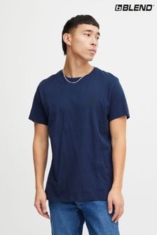 Bleu - T-shirt Blend imprimé à manches courtes (B89715) | €21