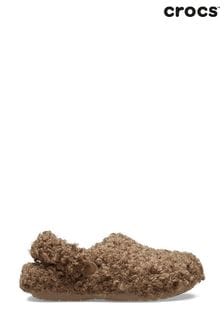 Crocs Classic Doodle Faux Fur Lined Sepia Slippers (B89755) | 440 zł