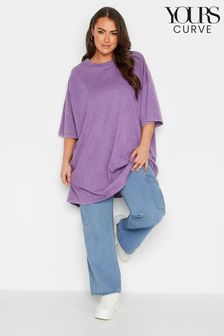 Yours Curve Purple Oversized Tunic (B89818) | AED111