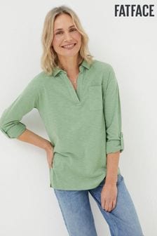 Зеленый - Трикотажная рубашка поло Fatface Paige (B89848) | €45