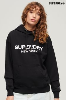SUPERDRY Black SUPERDRY Sport Luxe Loose Hoodie (B89929) | AED305