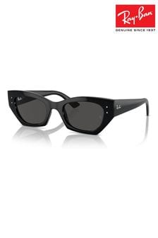 Ray Ban Zena Rb4430 Irregular Black Sunglasses