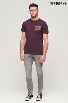 Superdry Purple Athletic College Graphic T-Shirt (B90010) | $48