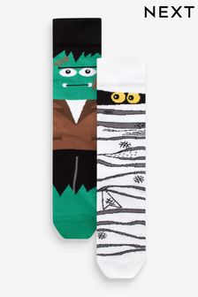 Green Character Halloween Socks 2 Pack (B90099) | $11