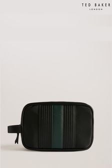 Ted Baker Black Russo Core Twill PU Striped Washbag (B90104) | 312 SAR