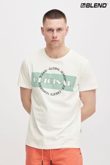 Blend White Original Printed Short Sleeve T-Shirt (B90188) | €17