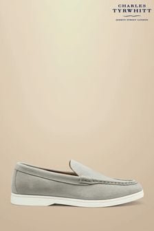 Charles Tyrwhitt Grey Charles Tyrwhitt Grey Slip-On Loafers (B90505) | OMR52