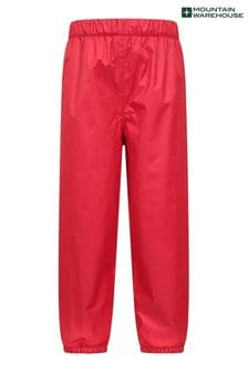 Mountain Warehouse Red Waterproof Fleece Lined Kids Trousers (B90679) | €48