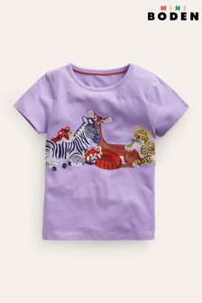 Boden Purple Superstitch Logo T-Shirt (B90686) | 121 SAR - 134 SAR