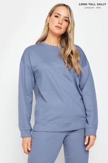 Long Tall Sally Blue Crew Neck Sweatshirt (B90786) | 119 QAR