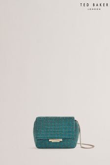 Modra - Ted Baker mini torbica za čez telo s kristalčki in bleščicami (B91152) | €148
