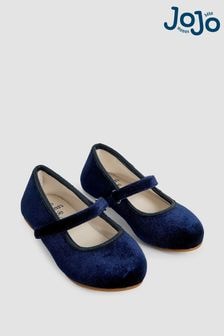 JoJo Maman Bébé Navy Ballet Shoes (B91250) | $43 - $46