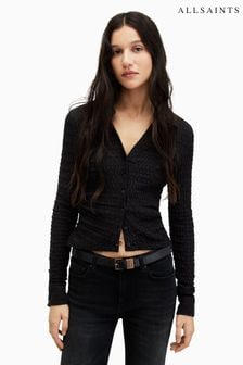 AllSaints Black Connie Shirt (B91496) | $210